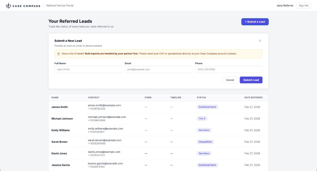 Referrer Portal